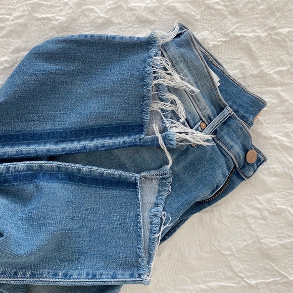 MOTHER Stunner Side-Stripe Ankle Fray Skinny Jeans - Picture 11 of 11